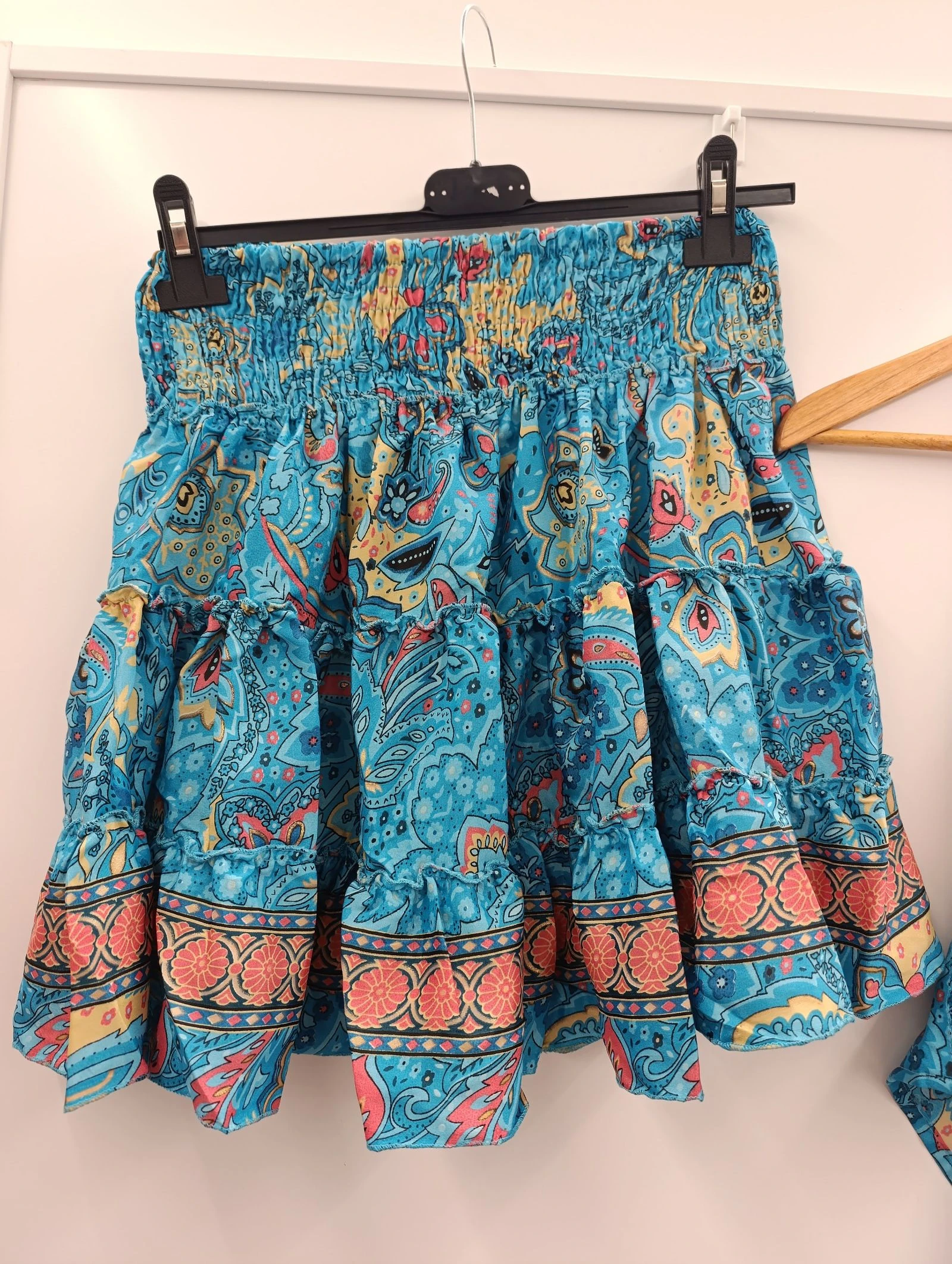 Ensemble en soie bleue – photo 3
